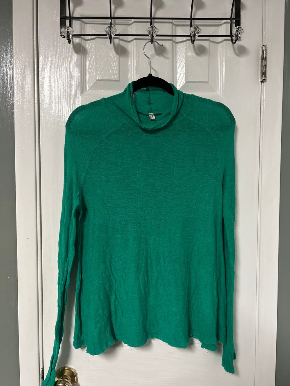 Free People Emerald Green Turtleneck Sweater